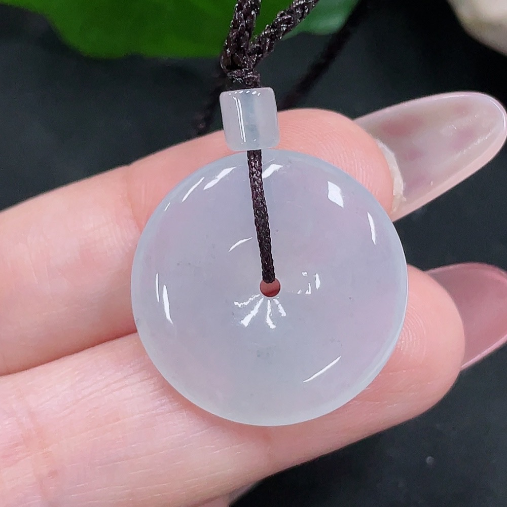 F34033518 Jadeite Peace Knot Pendant Total Weight Approximately 5g (Including Cord Weight)