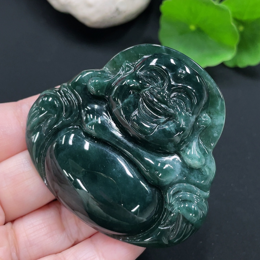 F24737977 Jadeite Pendant Buddha, Approx. Total Weight 43.42g