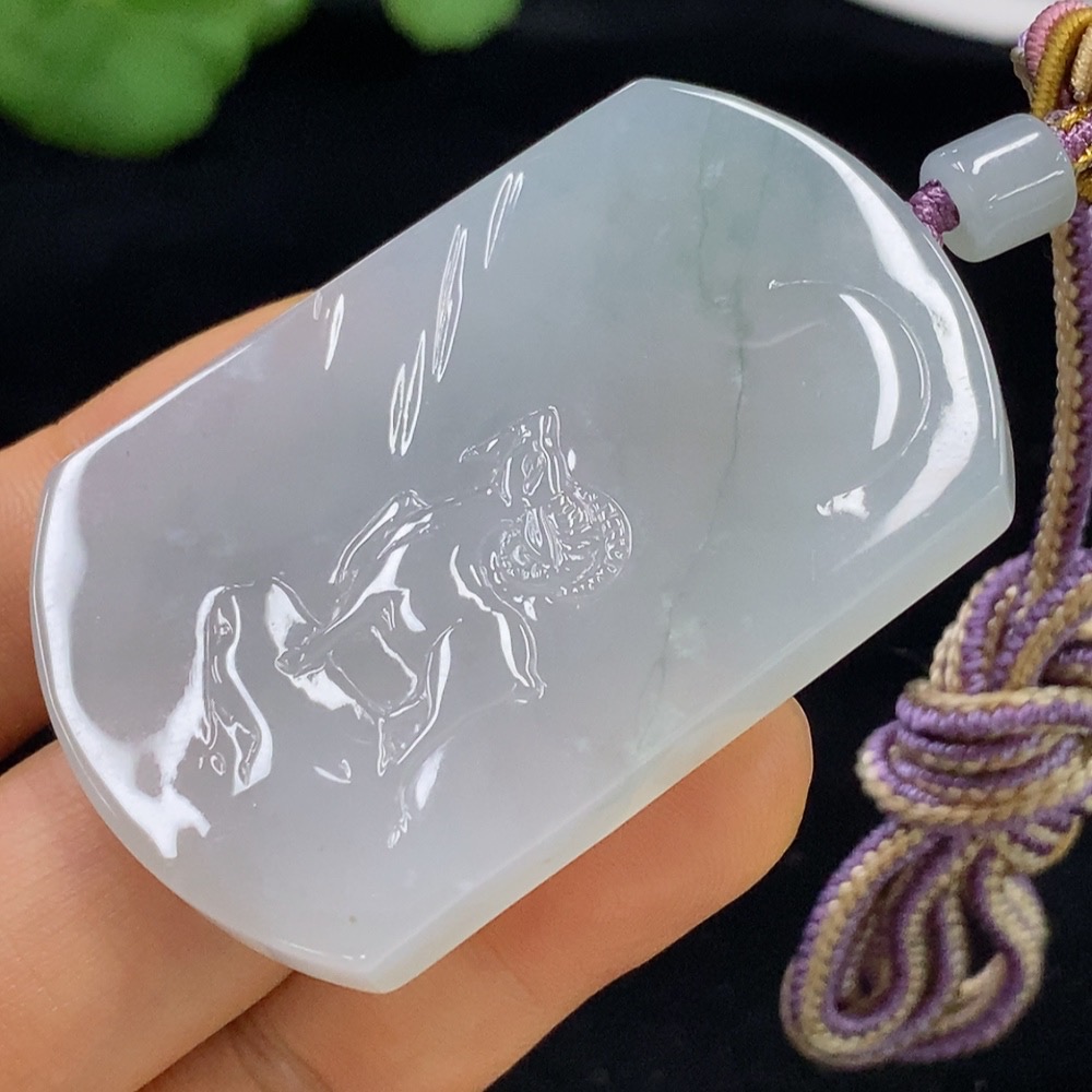F34947527 Jadeite Pendant Sheep Total Weight About 40g (Including Rope Weight)
