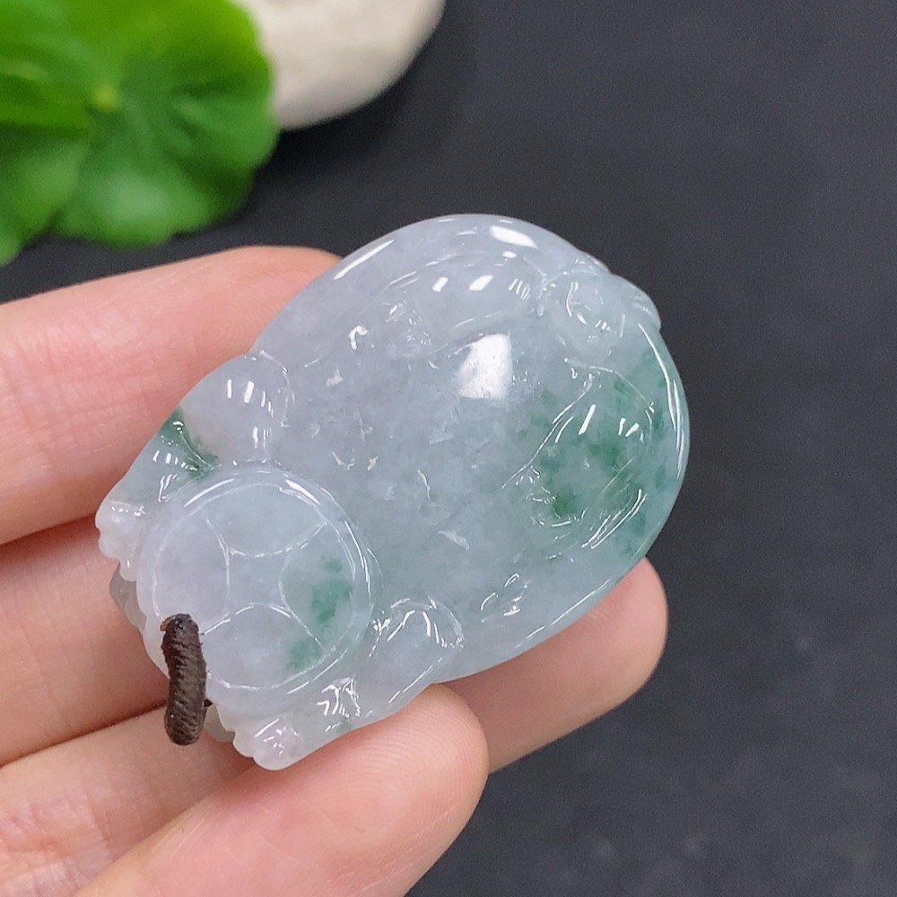 F33876480 JadeiteDragon Turtle Pendant Total Weight Approximately 33.8g