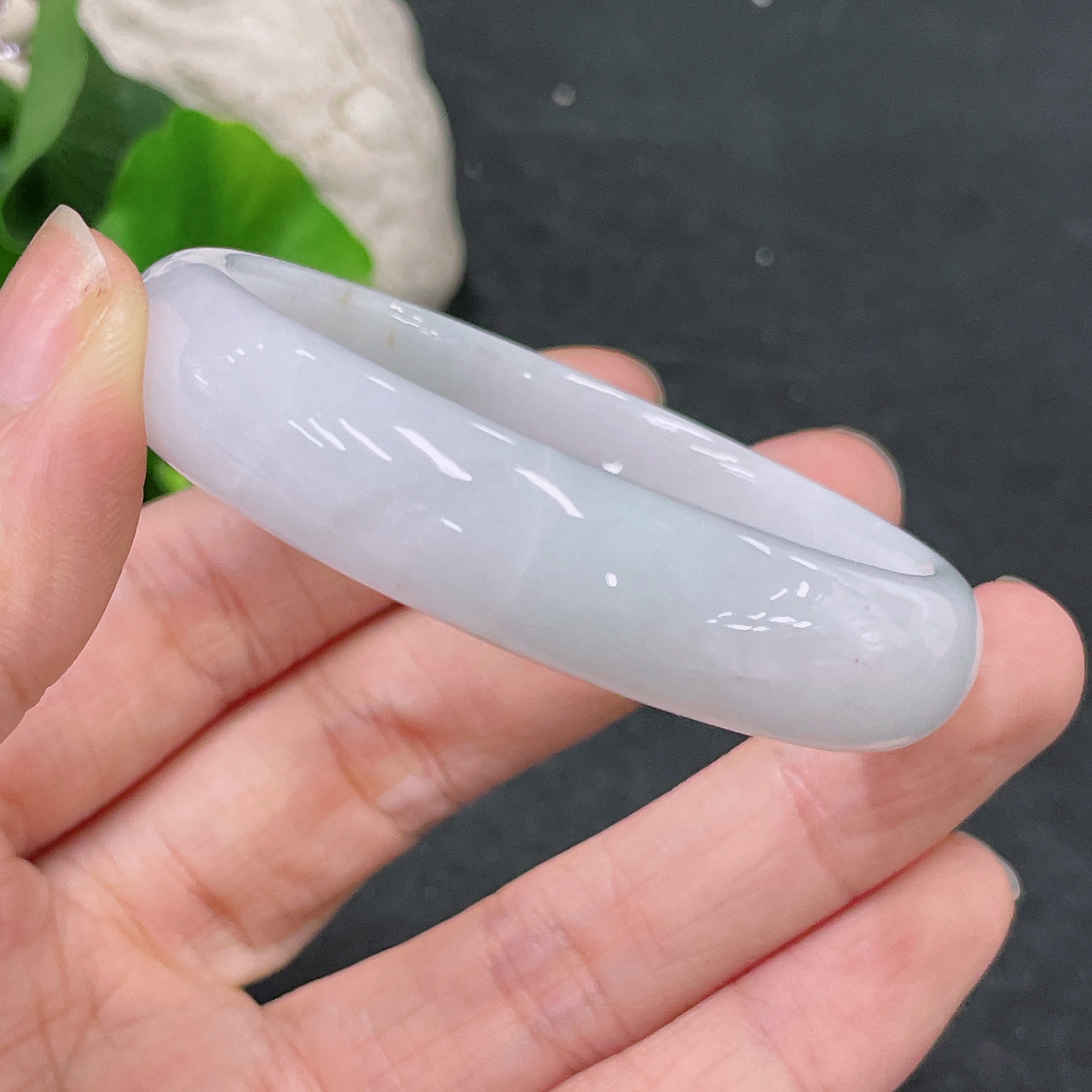 F33840113 Jadeite Round Bangle Set Total Weight Approx. 116.3g Size 51