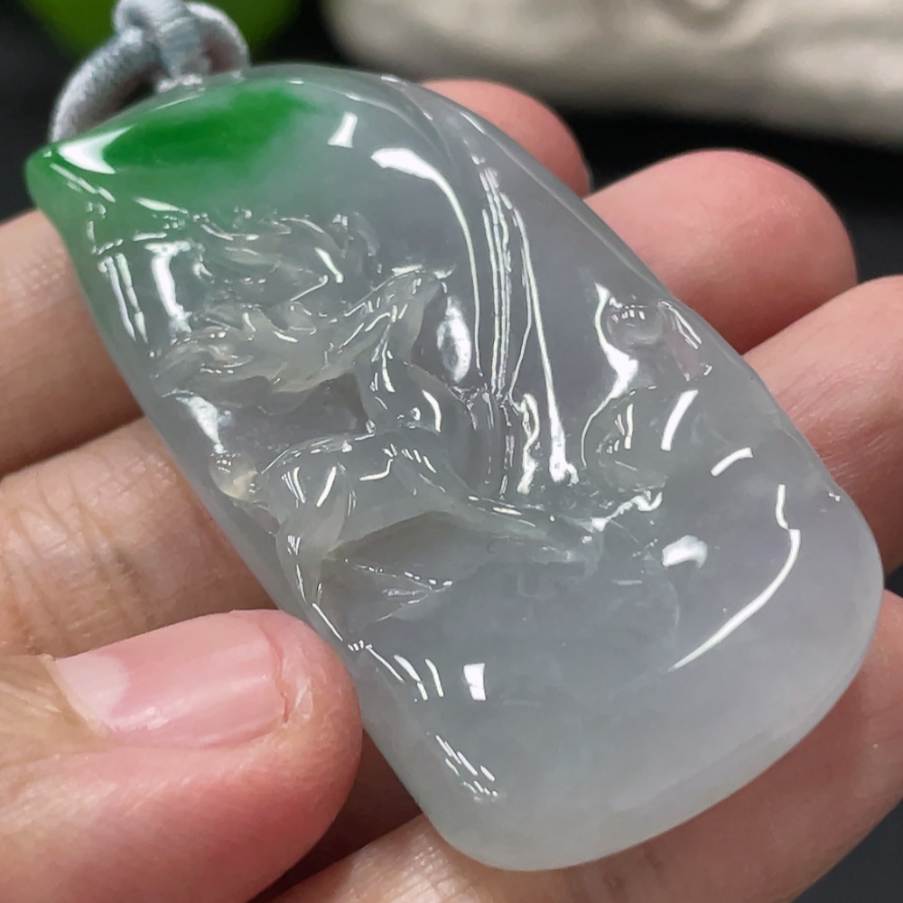 F33838095 JadeiteDeer Pendant with a total product weight of approximately 23.78g