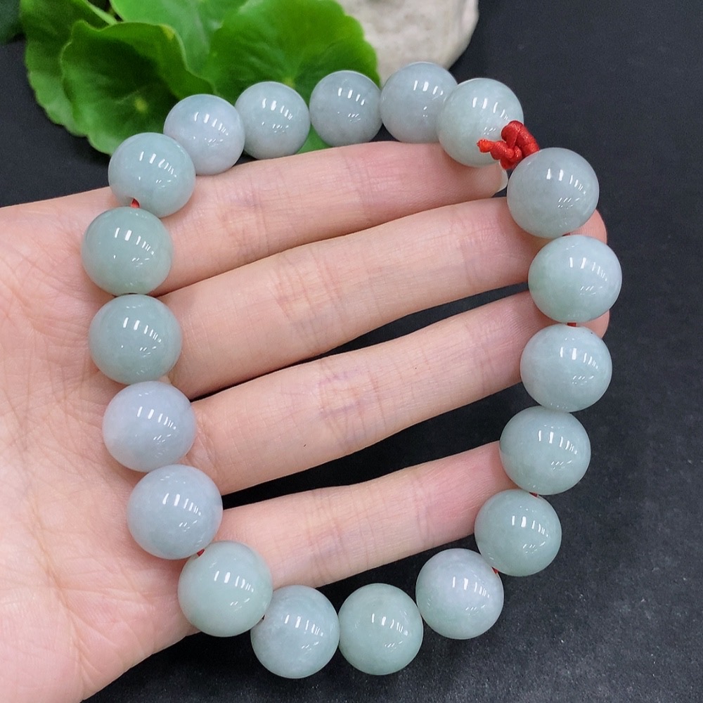 F33940586 Jadeite Bracelet Total Weight Approx.81.4g Size 13.5mm