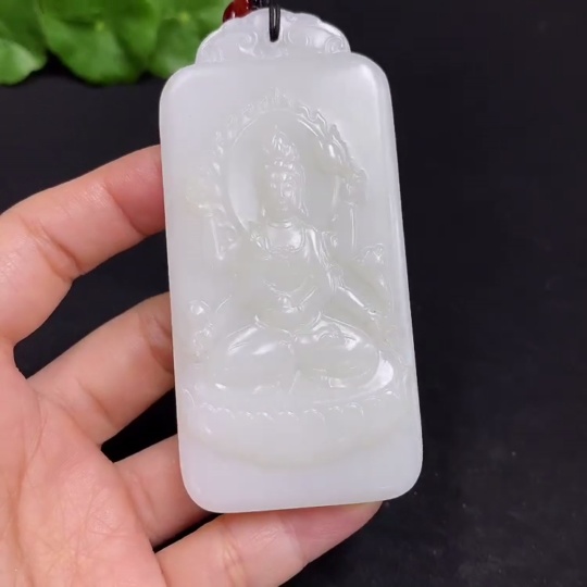 H32726816 Hetian Jade Pendant Six-armed Guanyin