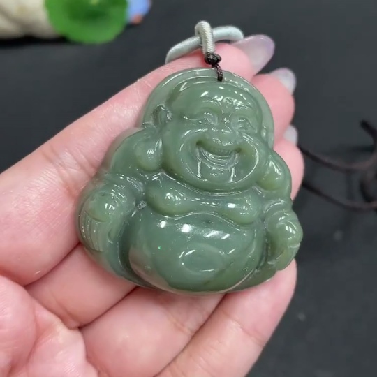H33863885 Hetian Jade Pendant - Buddha