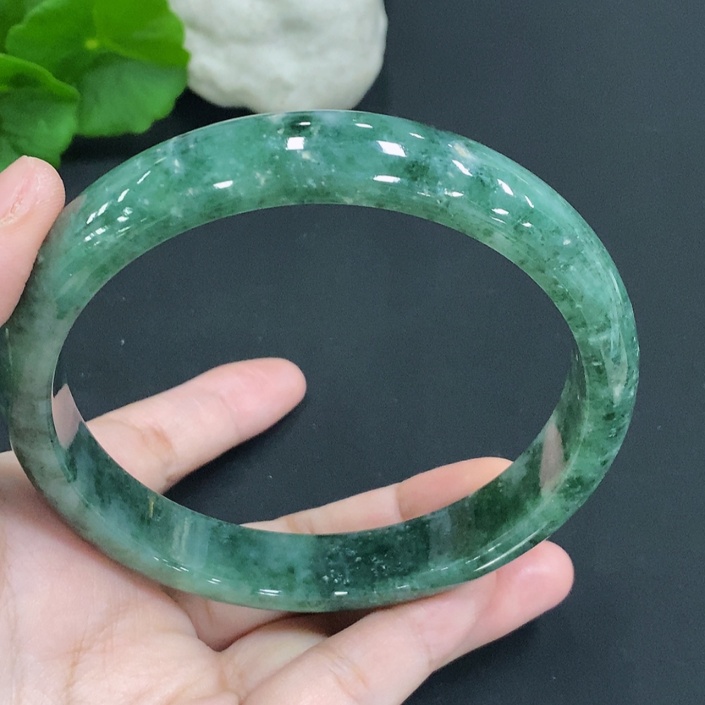 F35106054 Jadeite Round Bracelet Size 76.2 Total Weight Approx. 90.2g