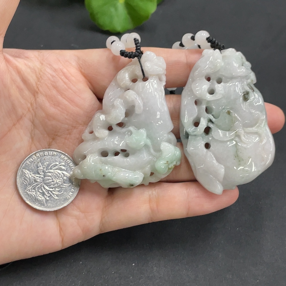 F07337336 Jadeite Pendants Sell as a Lot