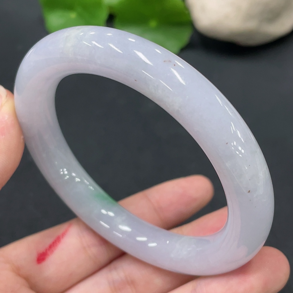 F21398481 Jadeite Round Bangle Size 55.3 Total Weight 59.912g