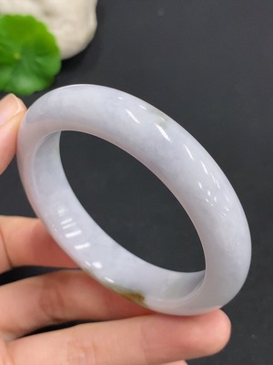 F32808220 Jadeite Round Bangle Total Weight Approx. 56g Size 53