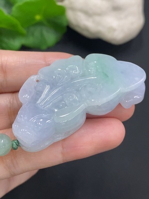F34051168 Jadeite Pi Xiu Pendant, Total Weight Including Rope Approximately 37.2g
