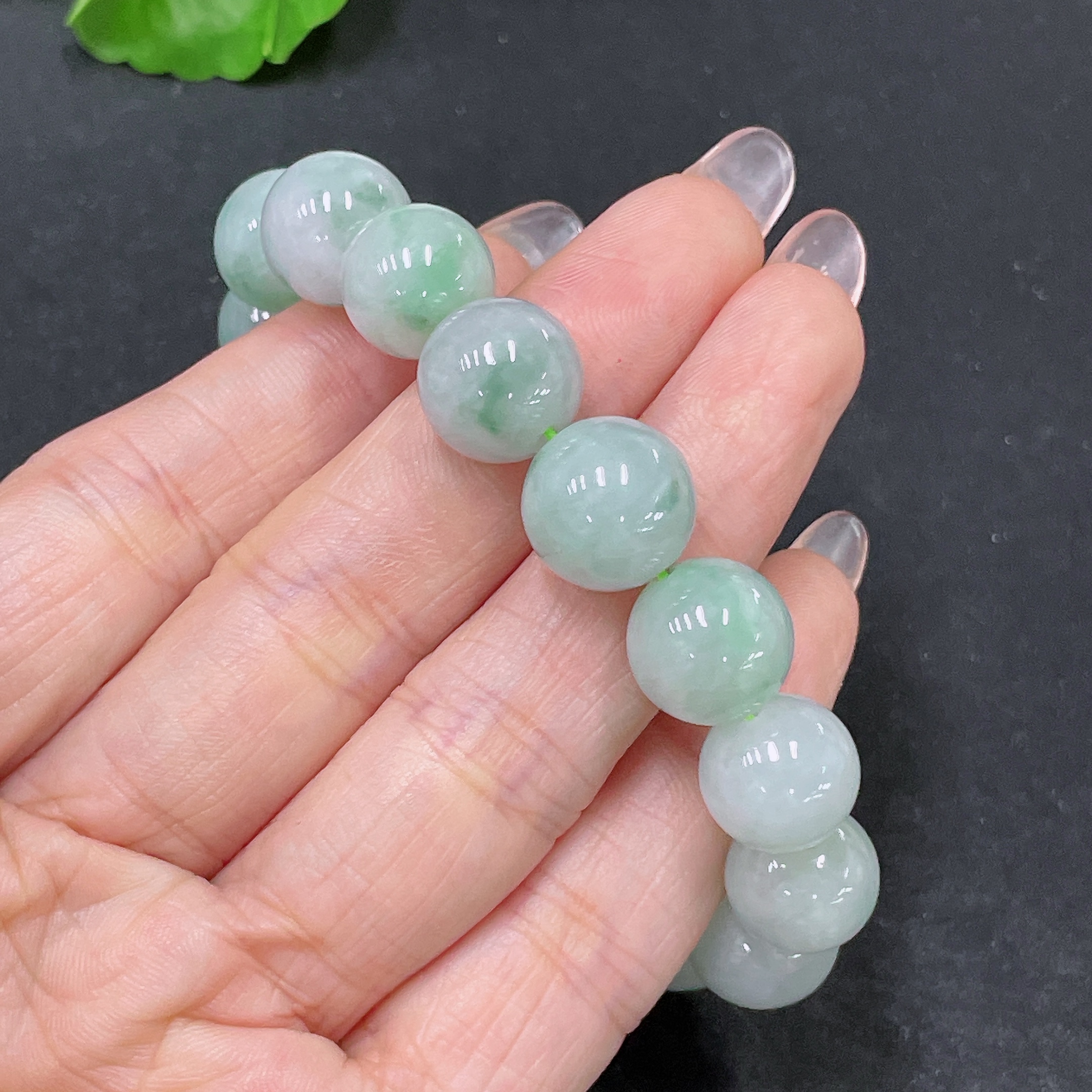 F34047306 Jadeite Bracelet Total Weight Approx.51.48g Size Approx.12.9mm