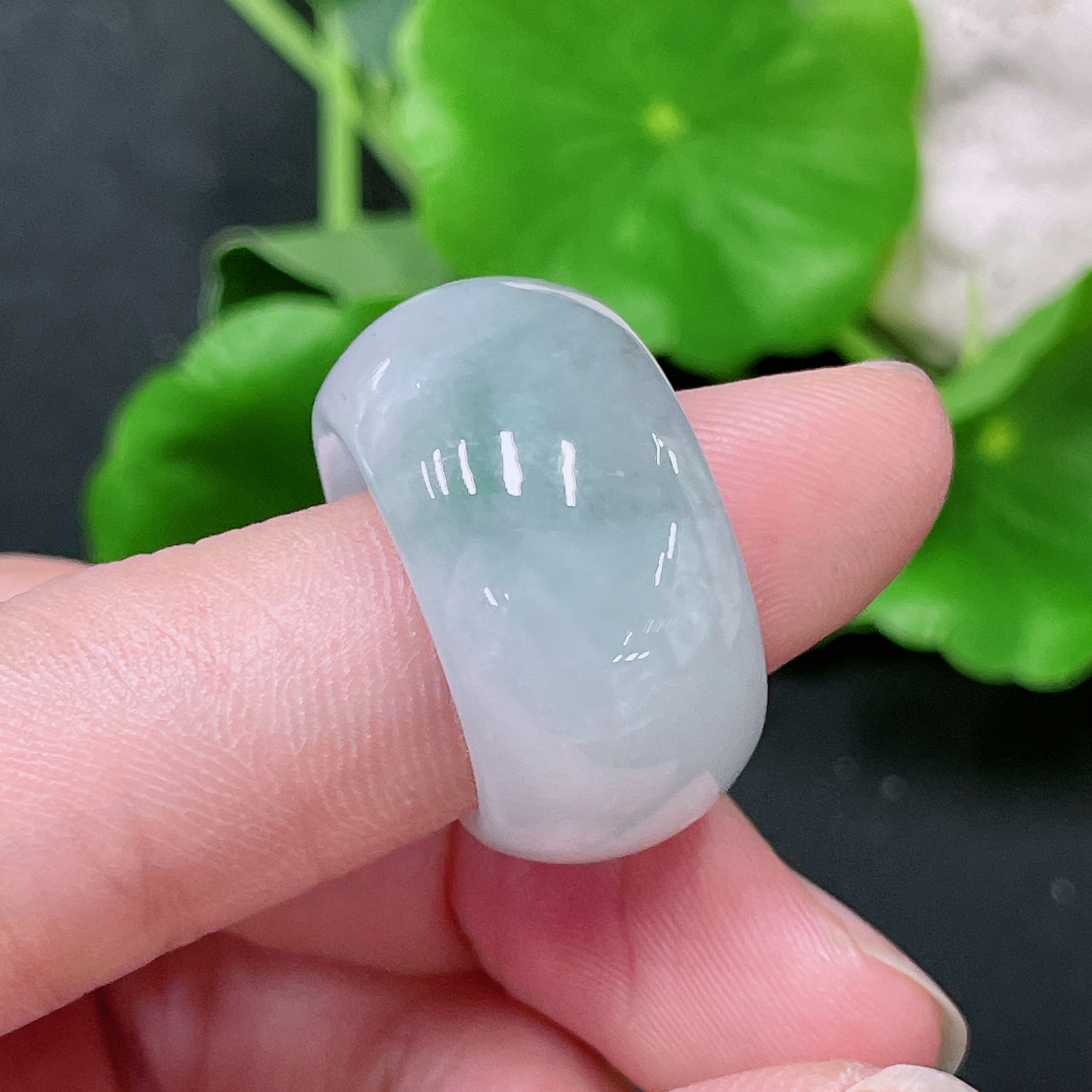 F34957849 Jadeite Thumb Ring Total Weight Approx.9.48g Size 13