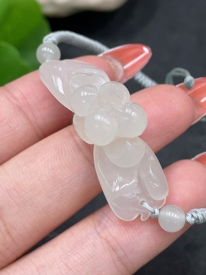 H34961067 Hetian Jade Lotus Hand Plate