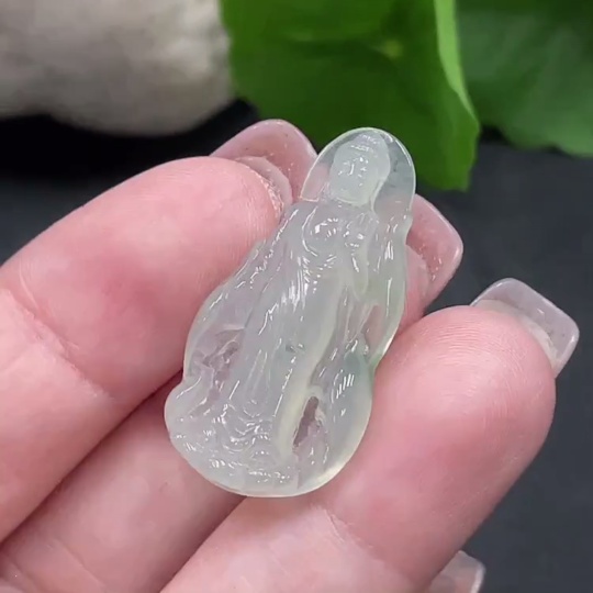 F18971297 Jadeite Buddha Pendant Total Weight 3.365g