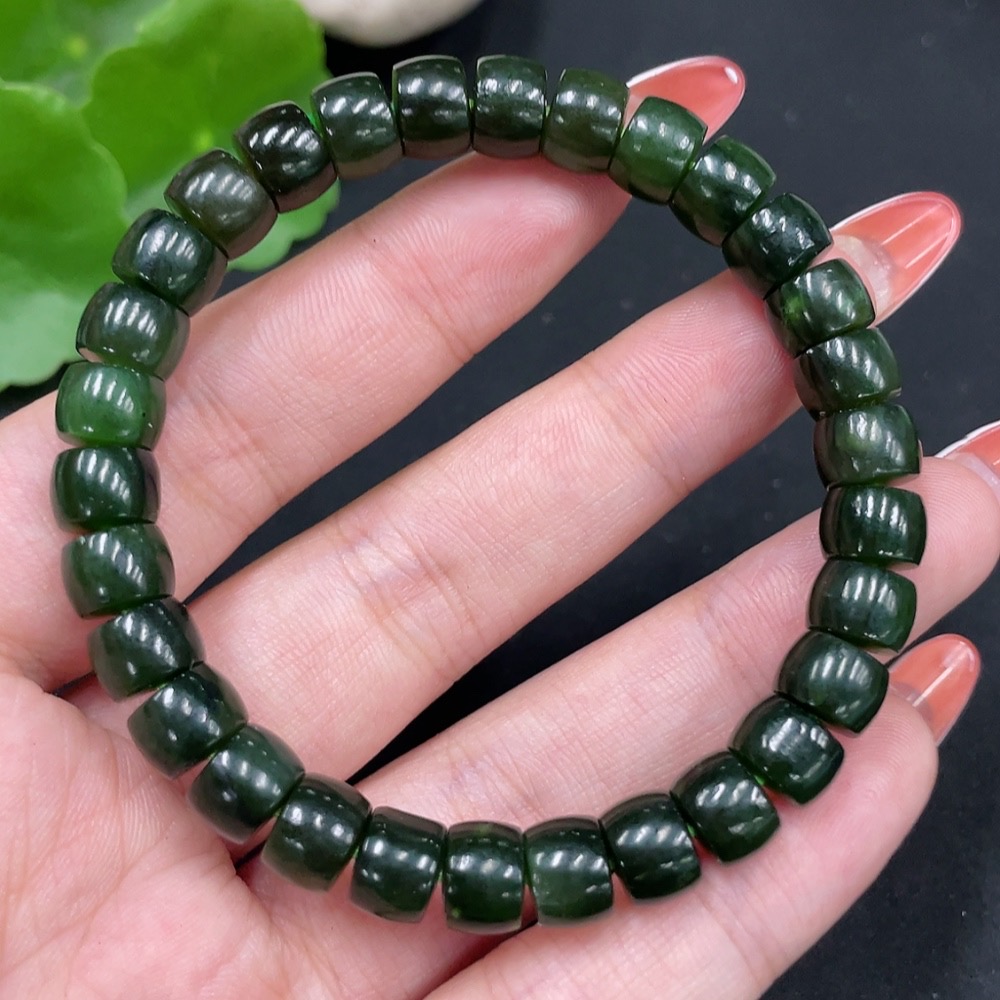 H34027401 Hetian Jade Bracelet   Approx. 7.7mm   Total Weight Approx. 23.2g