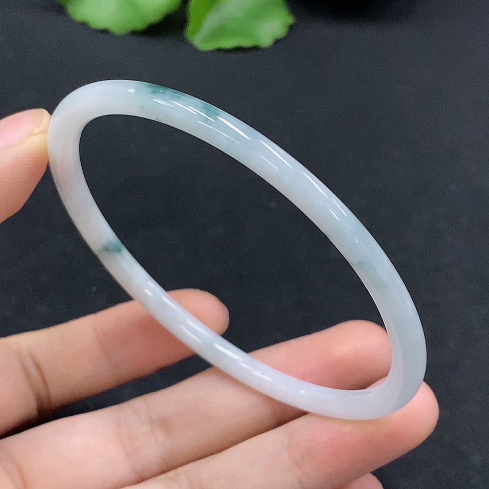 F32819038 JadeiteRound Bangle Bracelet, Size 60.8, Total Weight Approx. 12.54g