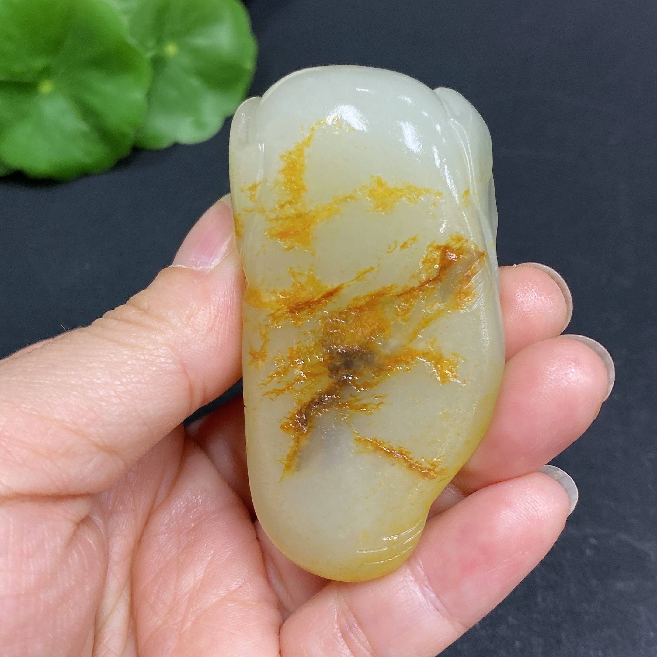 H34969436 Hetian Jade Pendant, Elephant, Total Weight Approx. 84.7g, Undetermined Skin Color Origin