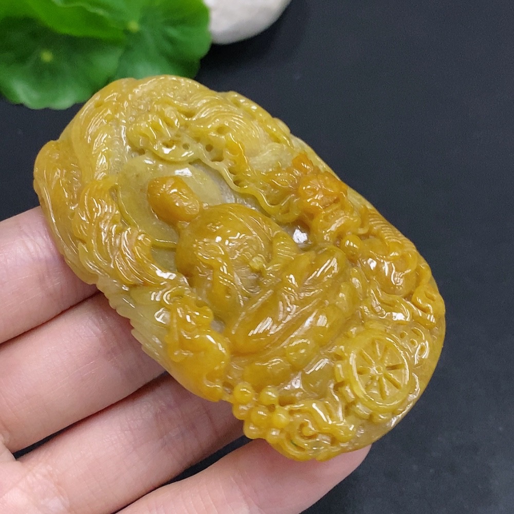 F31646249 Jadeite Amitabha Pendant