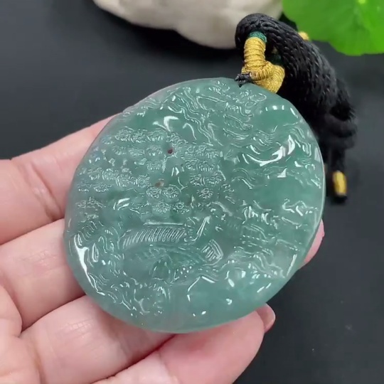 F24836023 JadeitePendant Landscape Plaque Approximately 28g