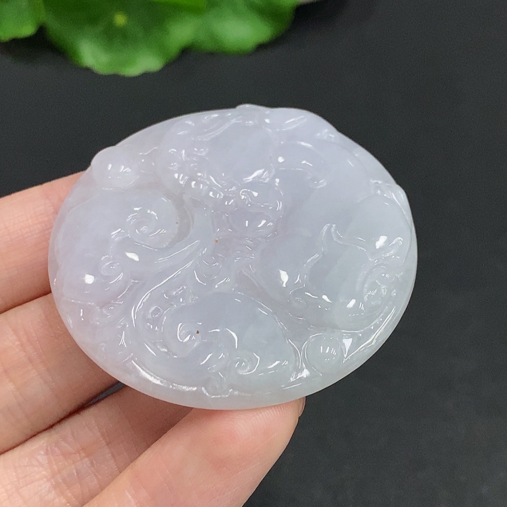 F35079400 Jadeite Pixiu Pendant Total Weight Approx. 31.1g