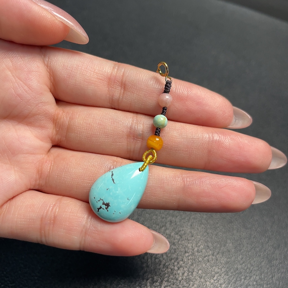 C34009455 Turquoise Pendant Non-Gold Total Weight Approx. 3.77g