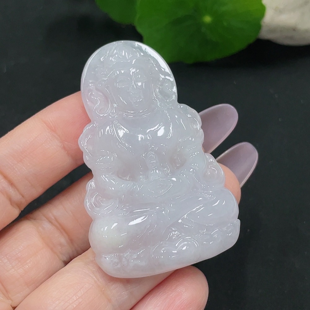 F35129753 Jadeite Tara Pendant, Total Weight Approx. 23.8g
