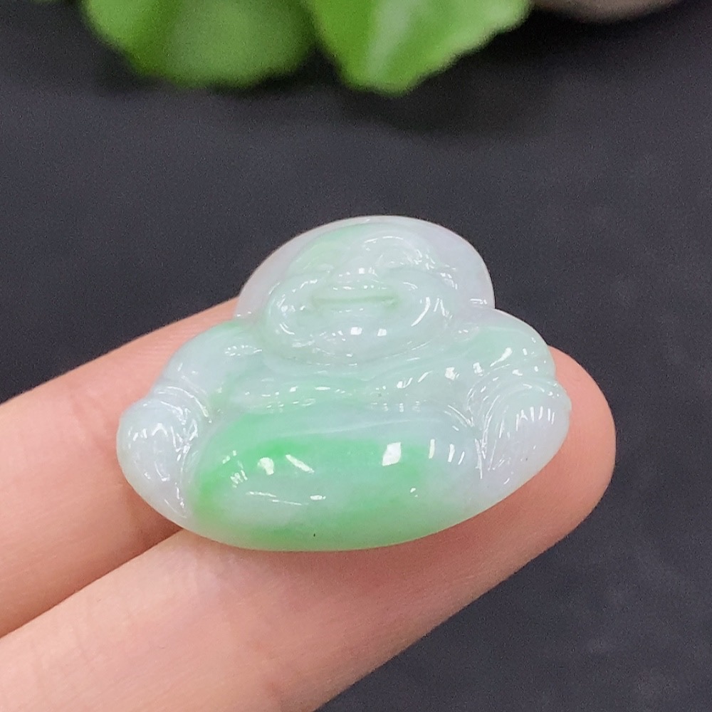F32819977 Jadeite Buddha Pendant Total Weight Approx.5.58g