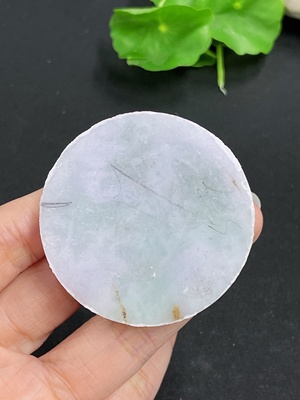 F41847513 翡翠挂件 无事牌 毛货 货品总重约89.73g