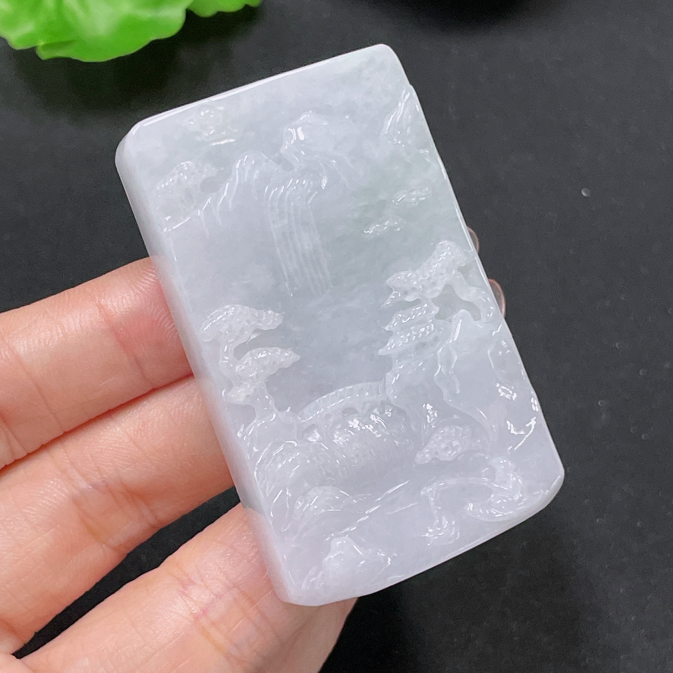 F34046109 Jadeite Pendant Landscape Total Weight Approx.69.8g