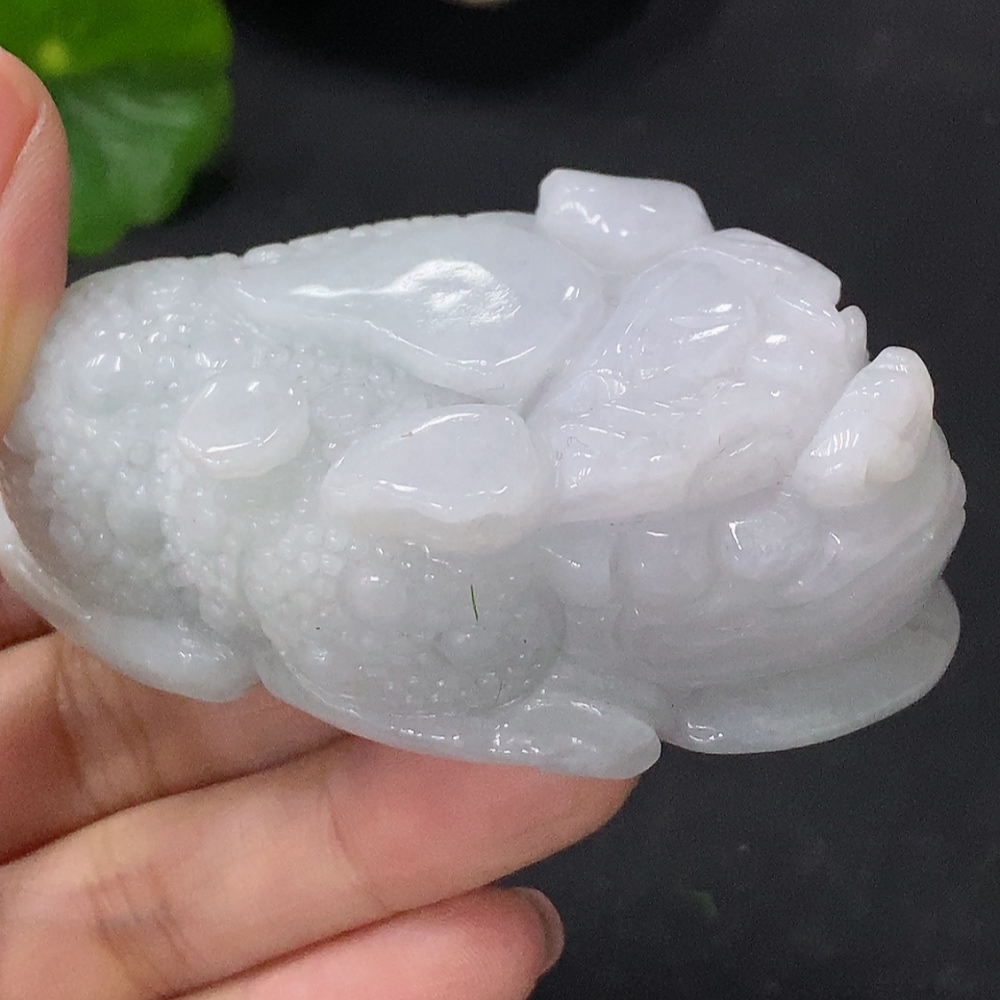 F35088918 Jadeite Ornament Golden Toad Total Weight Approx.125.79g