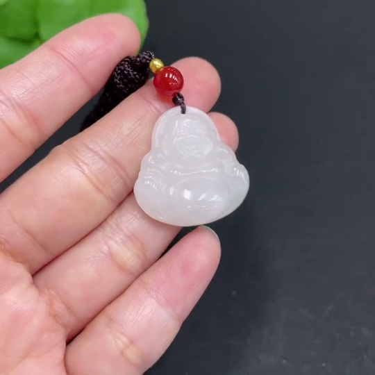 H35101908 Hetian Jade Pendant - Buddha Figure