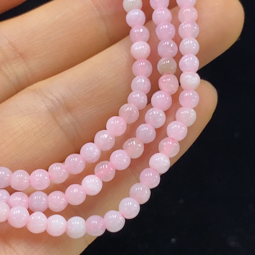 F34025357 Jadeite Bead Necklace Approximately 3.6mm Bead Size Total Weight About 15.19g