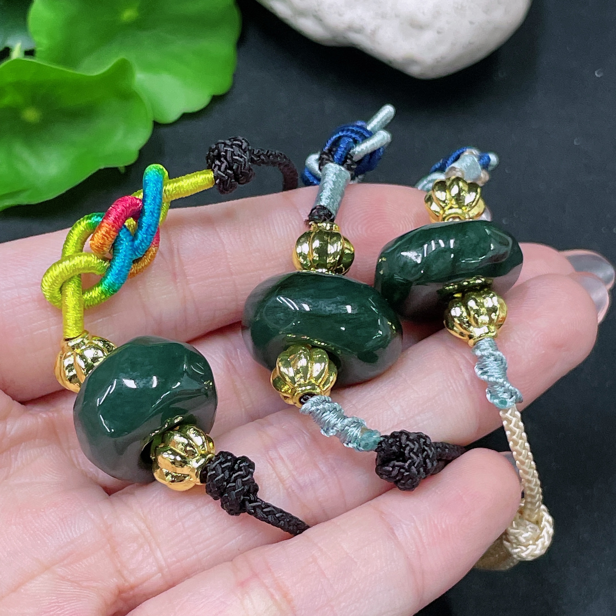 F34020002 Jadeite Pendants Sell as a Lot Non-Gold