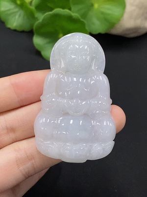 F35091177 Jadeite Guanyin Pendant Total Weight Approximately 20.7g