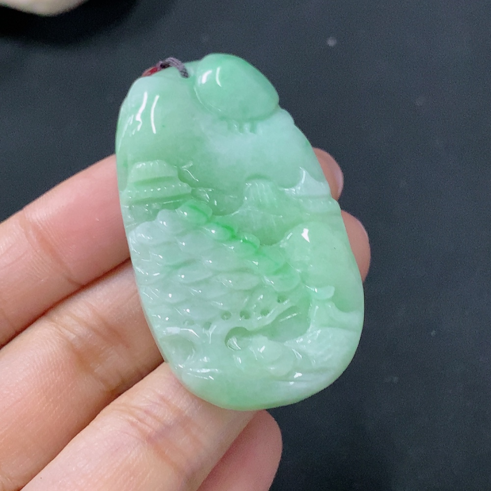 F27176765 JadeiteLandscape Pendant