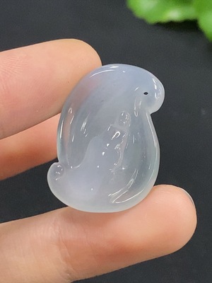 F43094649 翡翠悟道挂件 货品总重约6g