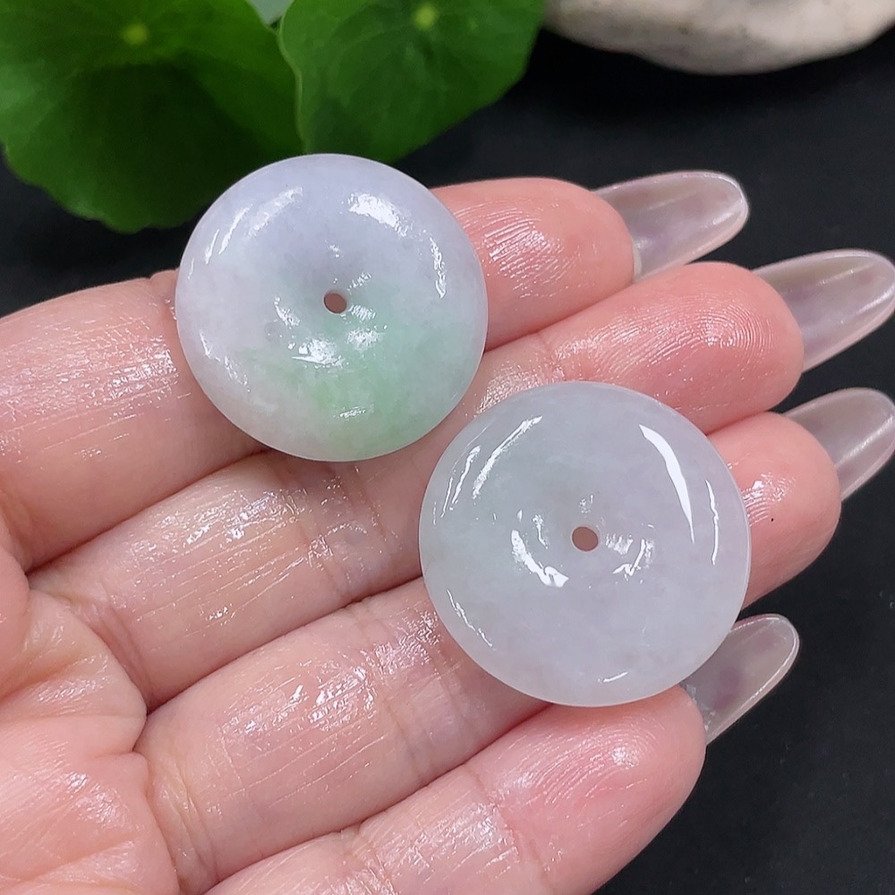 F35082423 Jadeite Rough Pendant Peace Buckle Sell as a Lot