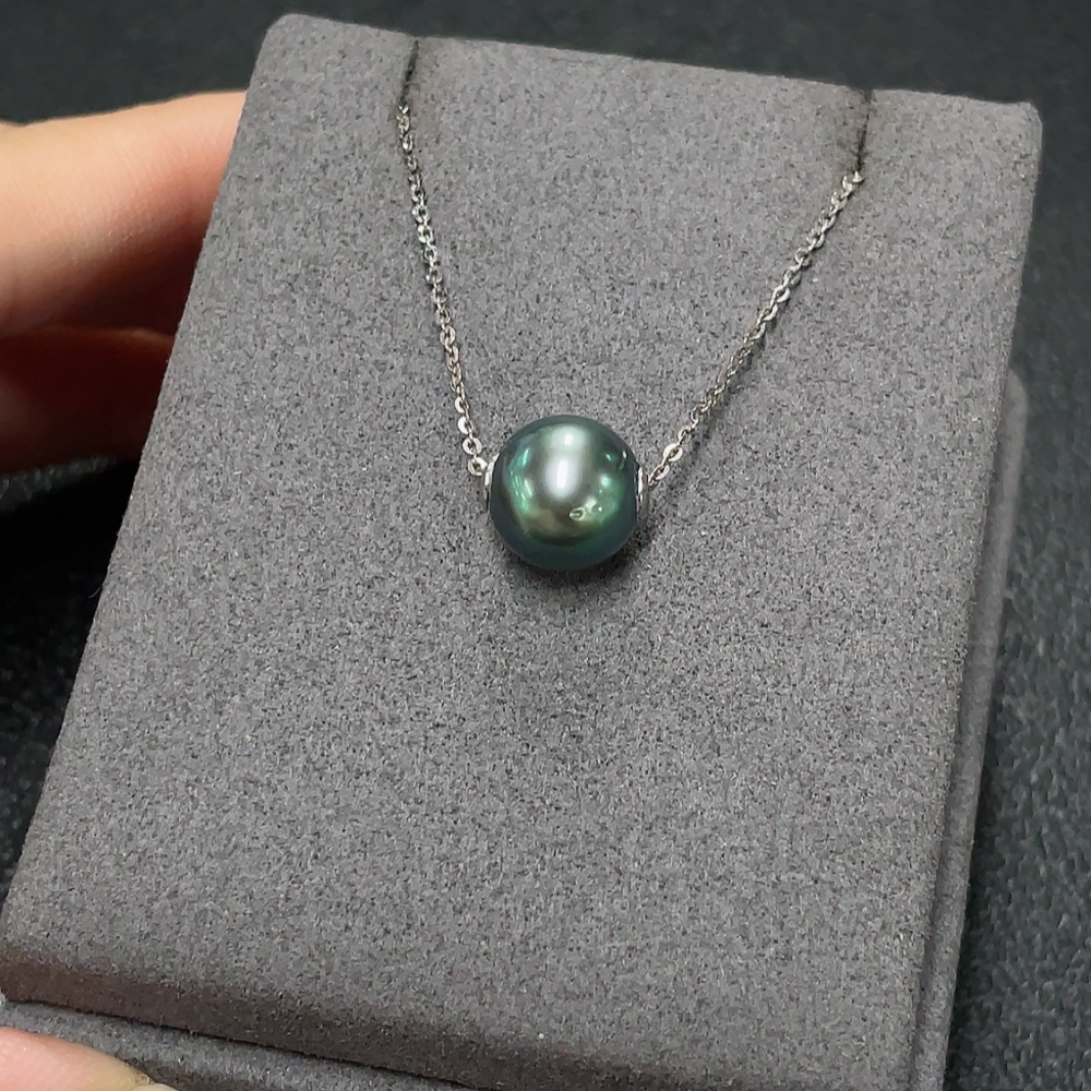 C34007682 Seawater Pearl Pendant Non-Gold Total Weight Approx. 2.48g With Chain Card 9.9mm