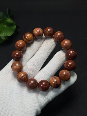 W41889007 黄花梨手串 货品总重约23.2g 卡15mm左右
