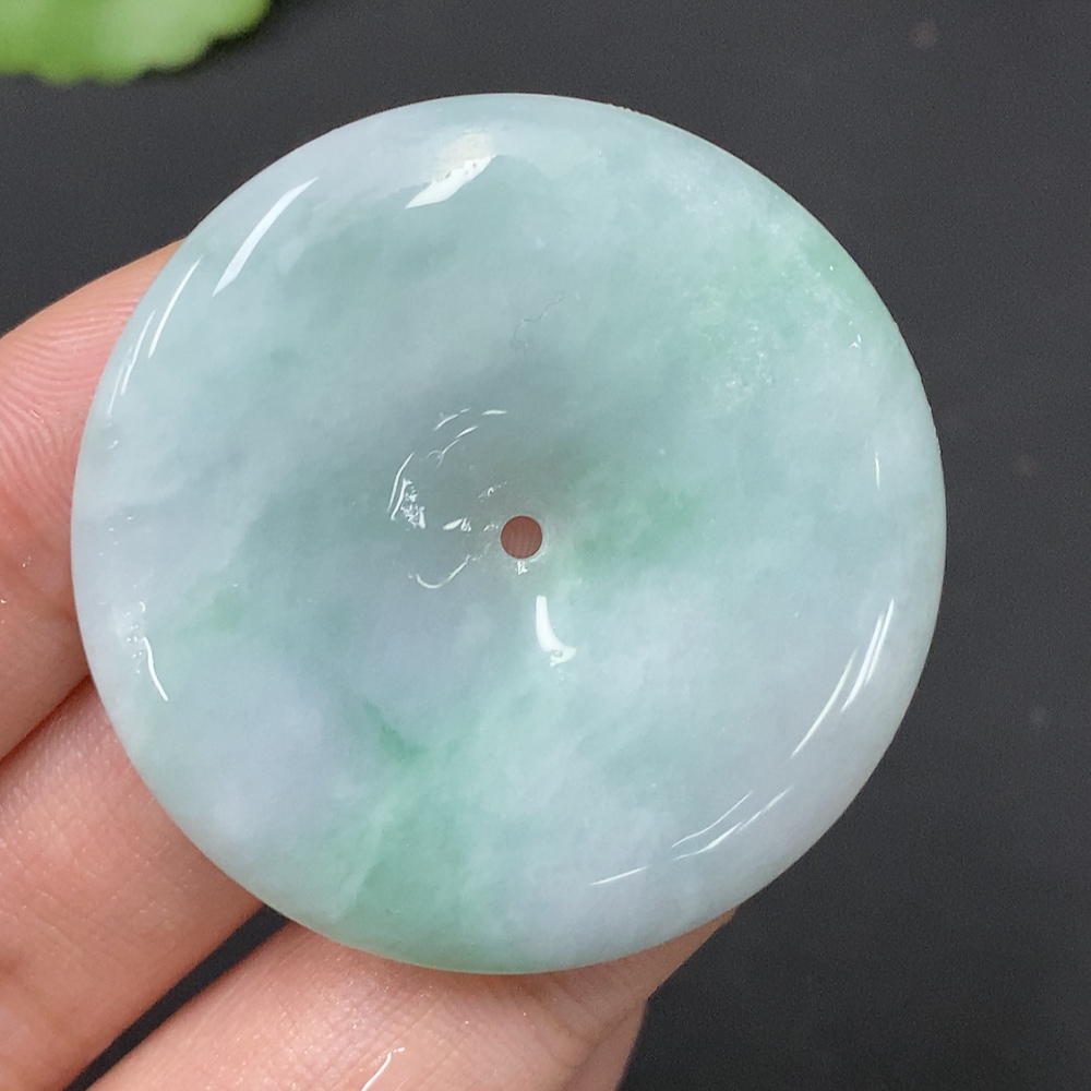 F27057303 Jadeite Pendant Total Weight Approx.20g Peace Buckle Rough Jade