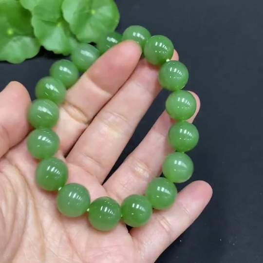H28215358 Hetian Jade Bracelet, Approx. 11.8mm, Total Weight Approx. 45.5g