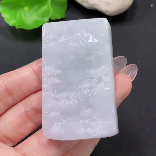 F34046109 Jadeite Pendant Landscape Total Weight Approx.69.8g