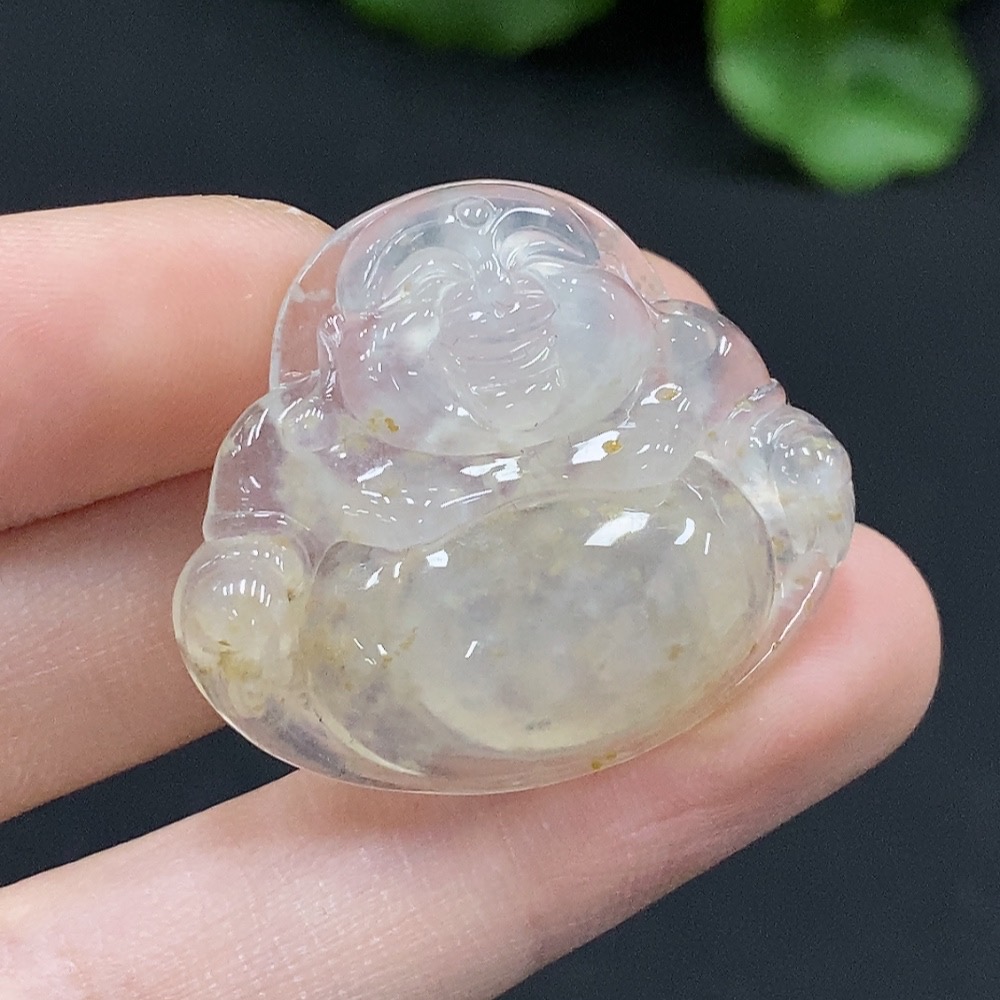 F34996068 Jadeite Buddha Pendant Total Weight approx. 8.22g