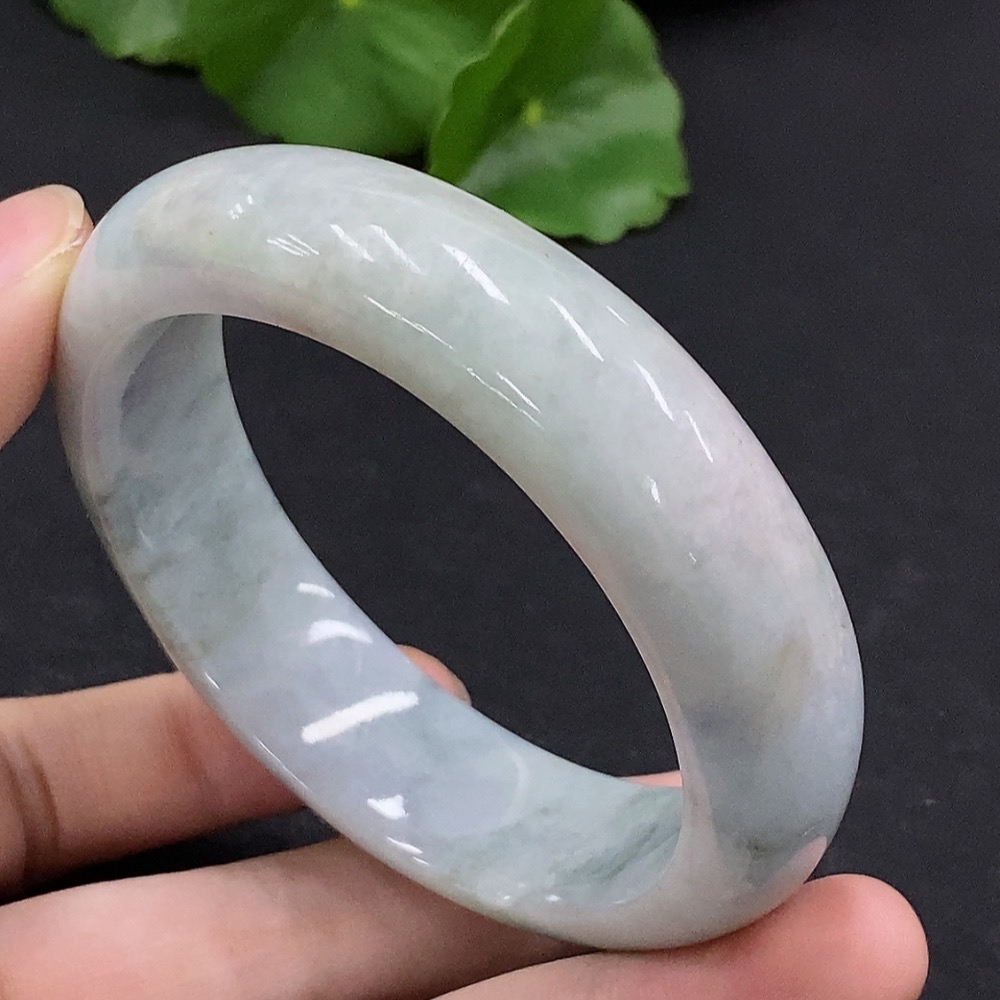 F33895629 Jadeite Round Bangle Size 55.5 Total Weight Approx. 72.75g