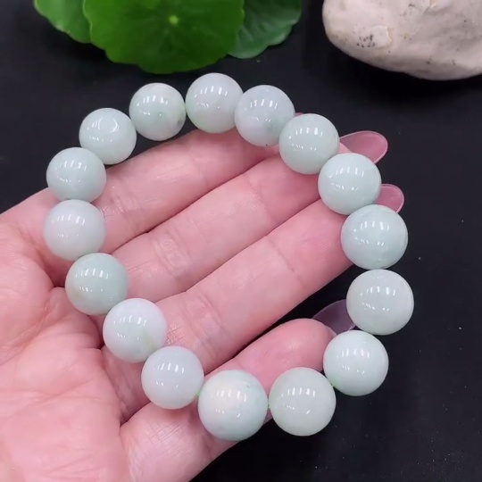 F34012571 Jadeite Bracelet Approx.12mm Total Weight Approx.46.9g