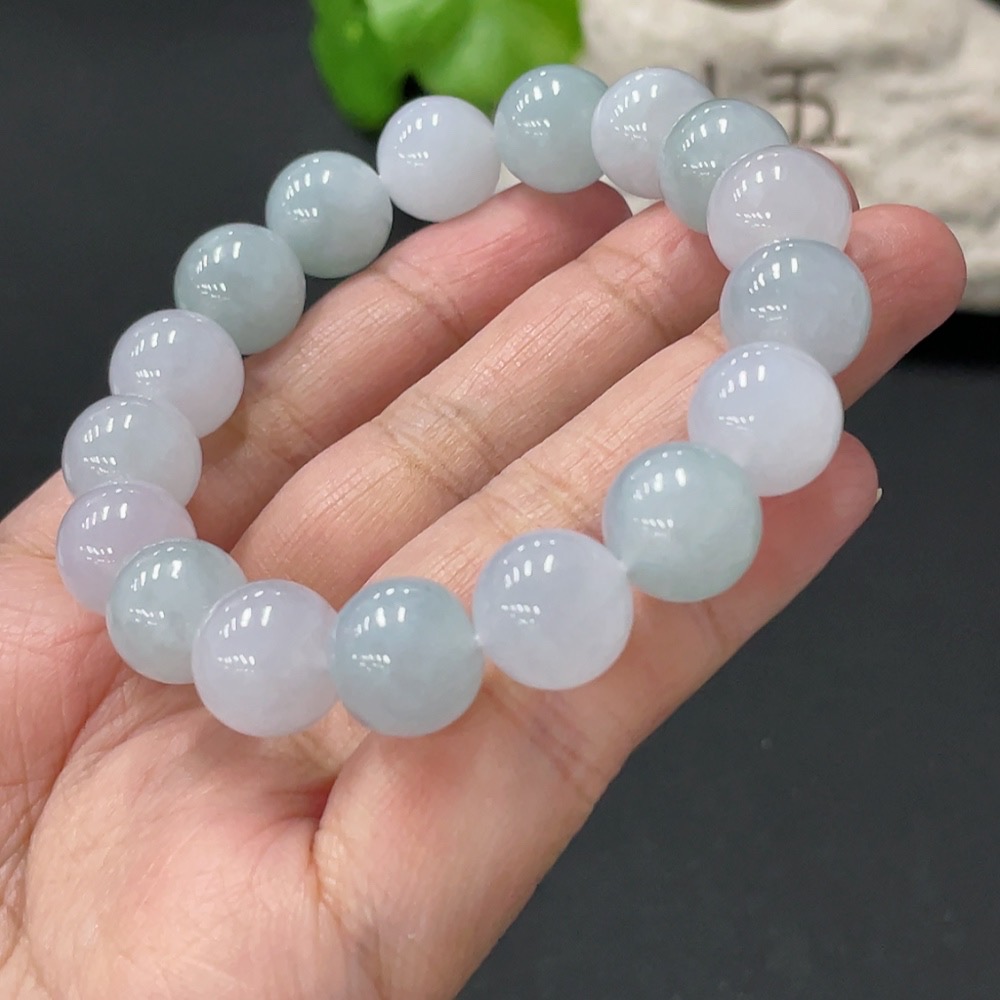 F34018823 Jadeite Bracelet Bead Size Approx. 11.5mm Total Weight Approx. 48.8g