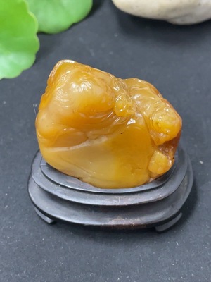H41904588 寿山石印章  刘海戏金蝉   货品总重约39.1g