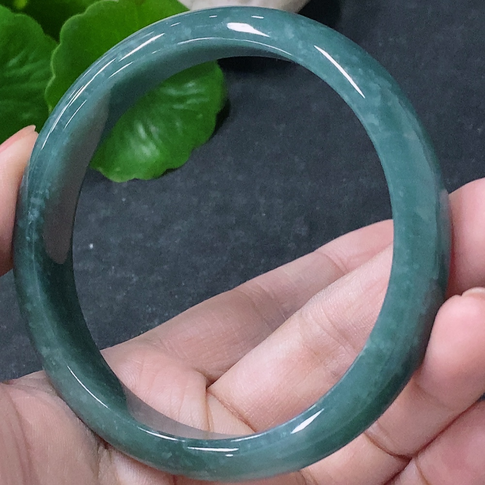 F34043699 Jadeite Round Bracelet Size 58mm Total Weight Approx. 44.22g