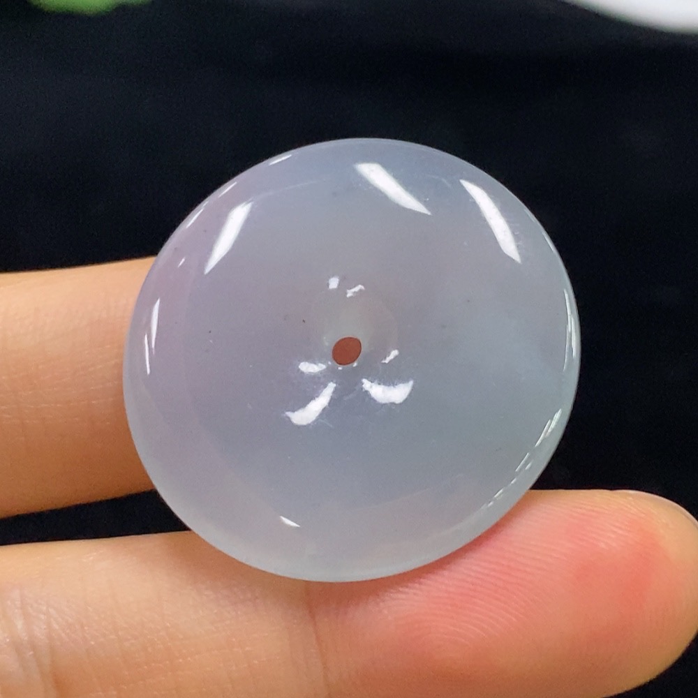 F34948638 Jadeite Peace Button Pendant Total Weight About 7.75g