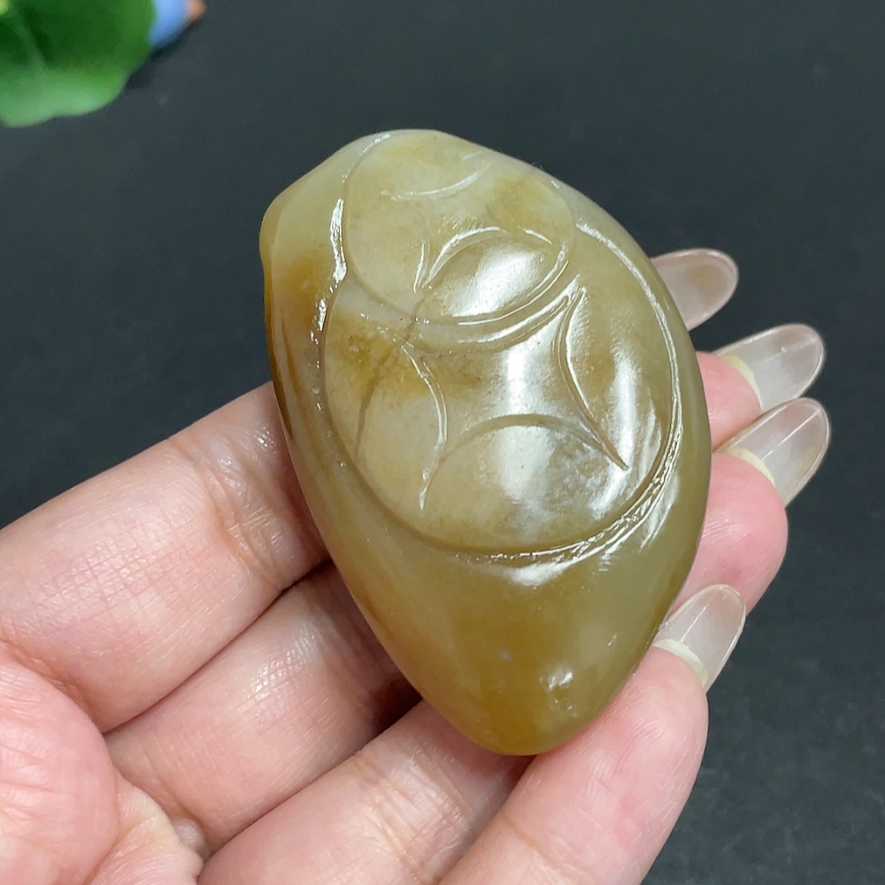 H29378907 Hetian Jade Pendant  God of Wealth  Total Weight: Approx. 55.2g